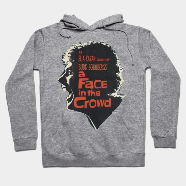 A Face in the Crowd Movie Poster Hoodie by MovieFunTime